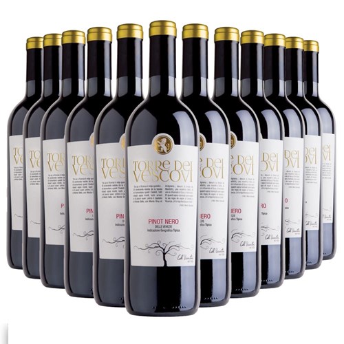 Case of 12 Torre dei Vescovi Pinot Nero 75cl Red Wine